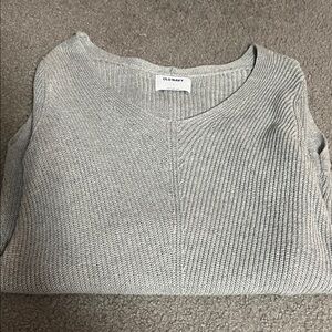 Old Navy Heather Gray Women's Scoop Neck Sweater
